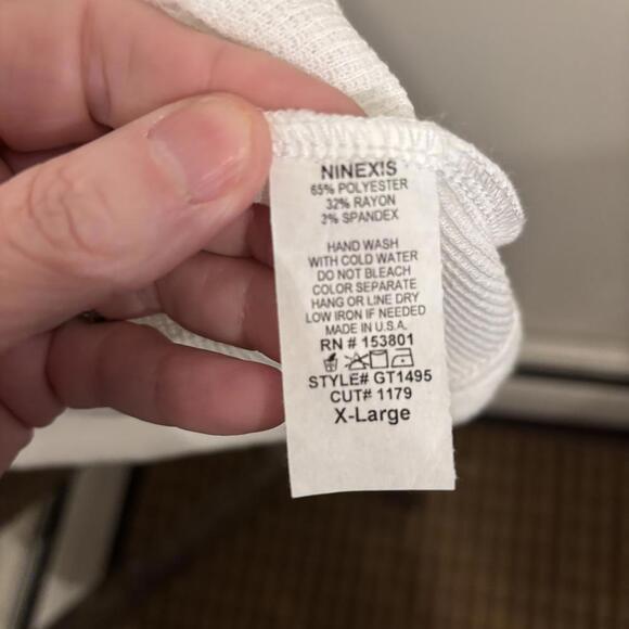 White Fleece Like Mock Turtleneck Sweater - Picture 3 of 3